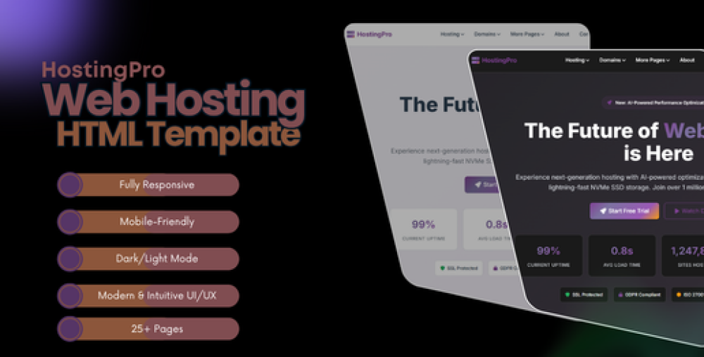 HostingPro - Web Hosting HTML Template
